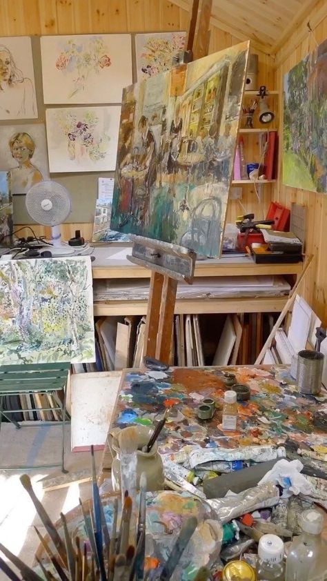 The Artist's Way, Art Studio Room, Artsy Aesthetic, Artist Aesthetic, Dream Art, Art Room, Life Art, Aesthetic Art, Van Gogh