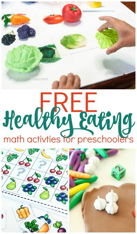 Healthy eating printables for preschool food and nutrition theme Vegetables Activities, Vegetable Activity For Kids, Vegetables Preschool, Preschool Healthy Eating, Healthy Habits Preschool, Healthy Food Activities, Preschool Food, Nutrition Activities, Food Activities