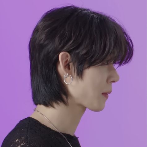 Yeonjun Side Profile, Yeonjun Hair, Kpop Haircut, Yeonjun Lq, Asian Haircut, Profile Icon, Txt Yeonjun, New Hairstyle, Side Profile