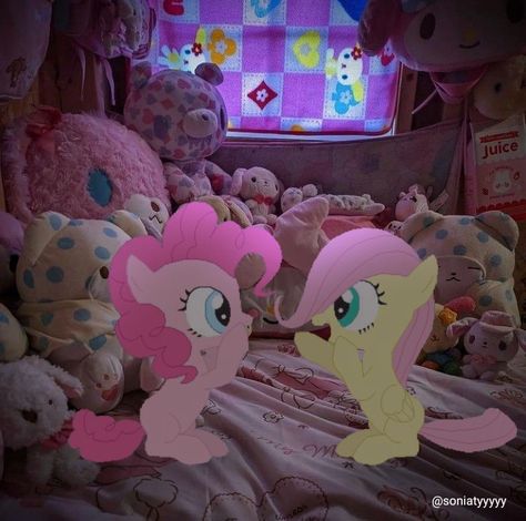 Pinky Pie Icon, Fluttershy X Pinkie Pie, Fluttershy And Pinkie Pie, Pinkie Pie And Fluttershy, My Little Pony Aesthetic, Desenhos Love, Kawaii Cutecore, Charmmy Kitty, My Lil Pony