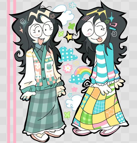 boiledcaprisun (@boiledcaprisun) on X Clowndots Homestuck, Fish Person Oc, Homestuck Art Style, Jade Harley Cosplay, Jade Harley Icon, Jade Harley Fanart, Jade Harley, Homestuck Characters, Home Stuck