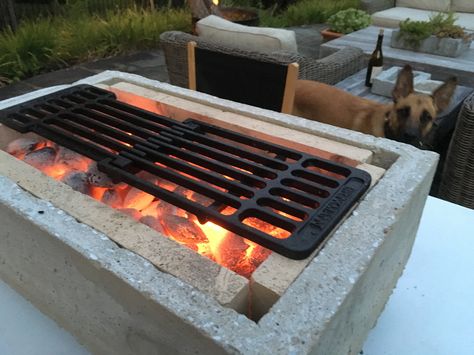 Concrete hibachi Diy Dumbwaiter, Diy Hibachi Grill, Diy Hibachi, Outdoor Hibachi Grill, Japanese Bbq Grill, Korean Bbq At Home, Stone Bbq, Japanese Bbq, How To Clean Bbq