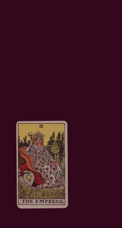 The Empress Tarot Wallpaper, Empress Wallpaper, Tarot Card Wallpaper, The Empress Tarot, Card Wallpaper, Empress Tarot Card, Empress Tarot, Ios Ideas, The Empress