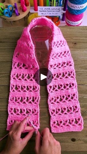 Popular Patterns, Stitches Crochet, Crochet Beanie Hat, Single Crochet Stitch, Awareness Ribbon, Crochet Beanie, Crochet Scarves, Single Crochet, Crochet Stitches