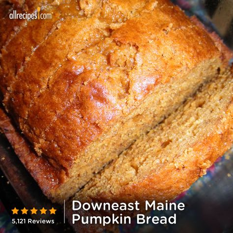 Downeast Maine Pumpkin Bread Down East Pumpkin Bread, Blue Ribbon Pumpkin Bread, Pumpkin Bread Allrecipes, Downeast Maine Pumpkin Bread Allrecipes, Down East Maine Pumpkin Bread, Down East Maine Pumpkin Bread Recipe, Maine Pumpkin Bread, Downeast Maine Pumpkin Bread, Pumpkin Cravings