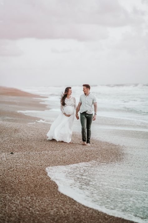 Maternity Photography Cloudy Day, Florida Beach Maternity Photos, Cloudy Maternity Photoshoot, Maternity Photoshoot On Beach, Maternity Photoshoot Poses Beach, Cloudy Maternity Pictures, Maternity Photography Poses Couple Beach, Maternity Photoshoot At The Beach, Maternity Photography At Beach