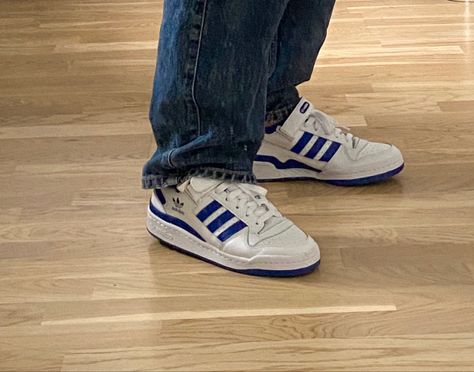 Adidas forum 84 low in blue Adidas Low Forum Blue, Adidas Forum Aesthetic, Adidas Forum Low Aesthetic, Adidas Forum Low Outfit Men, Adidas Forum Blue, Blue Adidas Forum, Adidas Forum Low Blue, Adidas Shoes Aesthetic, Adidas Low Forum