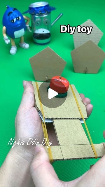 NghiaOdinDIY on Instagram: "How to make creative toys from cardboard 

#diy #handmade #tips #crafts #toy #recycling #creativity #ideas #nghiaodindiy" Boy Crafts, Cardboard Diy, Creativity Ideas, Creative Toys, Crafts For Boys, Diy Activities, Diy Toys, Diy Handmade, Recycled Materials