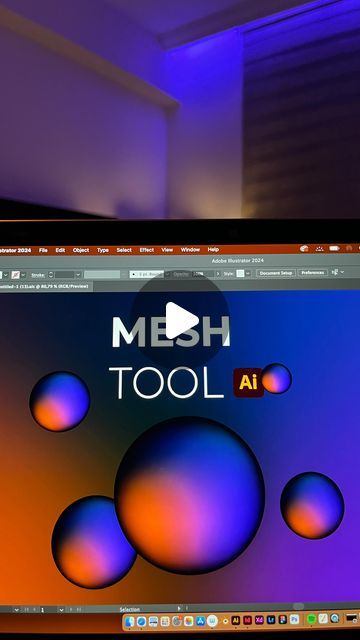 Julia on Instagram: "Day/17 Let’s use Mesh Tool in #adobeillustrator 💙. . . . . . #meshtool #adobetutorial #tipsandtricks #illustrator #design #designertrends ##illustratortutorial #walpeper #trendydesign #design #process #designtrend #designtutorial #tutorials #artdigital #artwallpaper #vectorart #adobeillustrators #trendingreels #trend" Mesh Tool Illustrator Art, Mesh Tool Illustrator, Mesh Illustration, Mesh Tool, Adobe Tutorials, Illustrator Design, Illustrator Art, Window Types, January 22