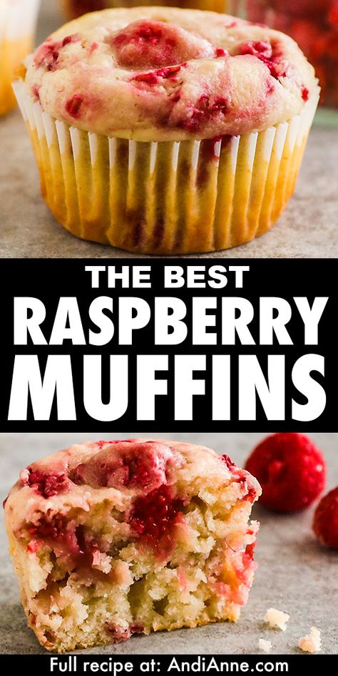 Moist Raspberry Muffins, Raspberry Muffins With Sour Cream, Raspberry Peach Muffins, Berries Muffin Recipe, Raspberry Mini Muffins, Fresh Raspberry Muffins Recipe, Blueberry And Raspberry Muffins, Frozen Raspberry Muffin Recipes, Raspberry Bread Recipes Easy