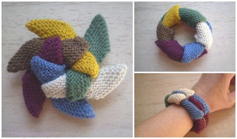 Knit Sliding Star Free Knitting Pattern Knitted Fidget Toys, Origami Knitting, Freeform Knitting, Knitted Heart, Crochet Lace Pattern, Origami Design, How To Start Knitting, Crochet Stuff, Love Sewing