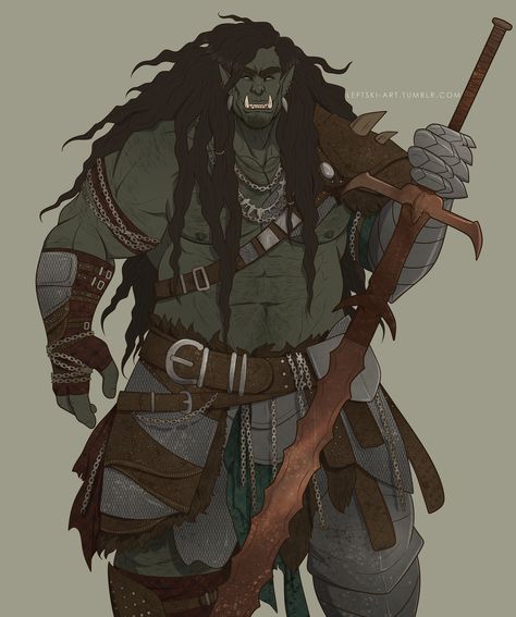 Home of Handsome Muscle Boys — Colossus. Orc Fighter Half Orc Barbarian, Dnd Orc, Barbarian Dnd, Half Orc, Pathfinder Character, Fantasy Races, Dungeons And Dragons Characters, Dnd Art, Fantasy Warrior