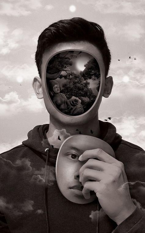 Photomontage Ideas Photoshop, Body Dysformia Art, Surrealist Photography, Alevel Photography, Photoshop Practice, Photography Gcse, Surrealist Photographers, Photoshop Face, Altered Reality