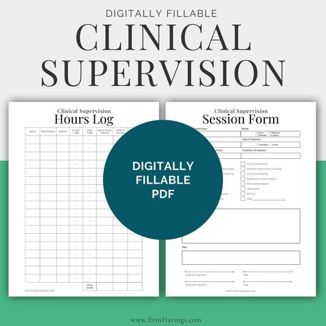 Excited to share the latest addition to my #etsy shop: Clinical Supervision Session Form and Hours Log | Digitally Fillable PDF | Template | Mental Health | Therapists https://etsy.me/3CLf0fk Lcsw Supervision Log, Therapy Supervision, Lcsw Supervision, Supervision Template, Free Receipt Template, Business Budget Template, Clinical Supervision, Case Presentation, Therapy Counseling