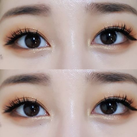 Korean Double Eyelid Makeup, Make Up For Double Lid Eyes, Tapered Eyelid Makeup, Double Lid Eye Makeup, Double Lids Eye Makeup, Makeup For Round Eyes, Winged Eyeliner Makeup, Monolid Makeup, Japan Makeup