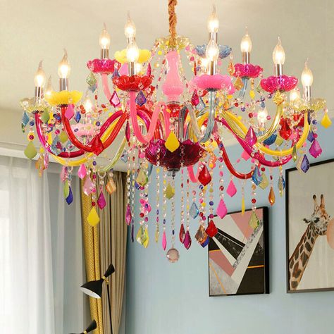 Girls room chandelier