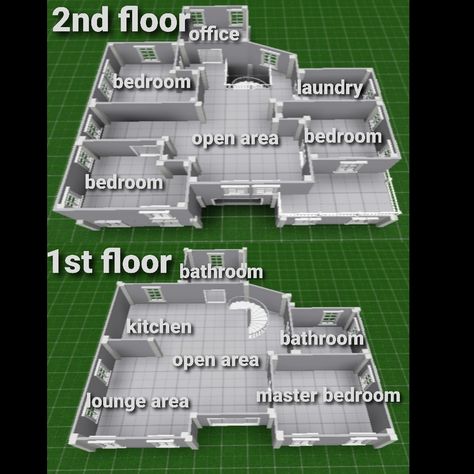 Blocksberg House Ideas Layout, Houses To Recreate In Bloxburg, Bloxburg Family House Ideas Layout, Roblox Bloxburg House Floor Plan, Bloxburg Multiple Floors Layout, Suburban Layout Bloxburg, Roblox House Layouts 2 Story Bloxburg Ideas, Roblox Layout Ideas 2 Story, Bloc Burg House Layout 2 Story