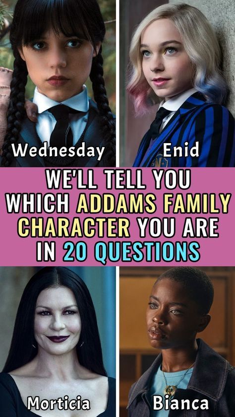 Addams Family Characters, Family Quiz, Character Test, Aesthetic Quiz, Beginner Sketches, Wednesday Movie, Addams Family Wednesday, Interesting Quizzes, Iphone Wallpaper Aesthetic