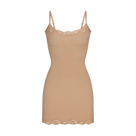 FITS EVERYBODY CORDED LACE SLIP DRESS | CLAY - FITS EVERYBODY CORDED LACE SLIP DRESS | CLAY Corded Lace Dress, Lace Trim Mini Dress, White Bandage Dress, Long Slip Dress, Cherry Dress, Mini Cami Dress, Corded Lace, Lace Slip Dress, Tan Dresses