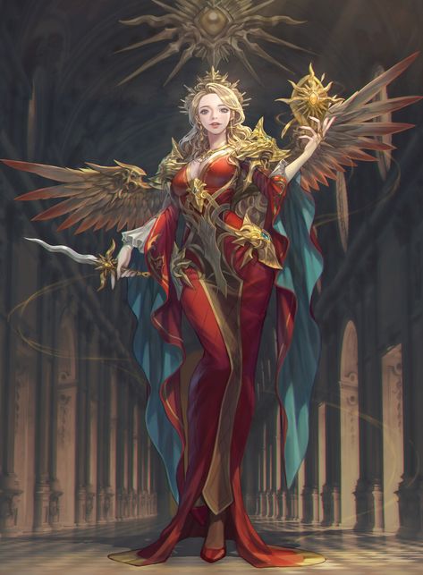 Goddess Of The Sun, Simple Character, Sun Goddess, Fantasy Lovers, Dark Wallpaper Iphone, Goddess Art, Game Character Design, Angels And Demons, God Art