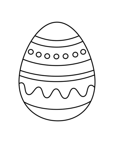 Black and White Easter Egg Coloring Page Printable Easter Eggs, Easter Gift Card Holder, Easter Egg Cartoon, Ariel Coloring Pages, Easter Egg Coloring, Egg Coloring Page, Jesus Coloring Pages, Easter Bunny Treats, Easter Egg Coloring Pages