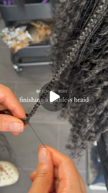 26 BRAIDS | LEICESTER BRAIDER on Instagram: "A little clip of how I seal my goddess braids to achieve that seamless finish⭐️  #leicesterbraider #leicesterbraids #braidsleicester" Goddess Braids, April 12, Leicester, Instagram A, Braids, Hair, On Instagram, Quick Saves, Instagram