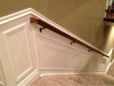 Basement Wainscoting, Waynes Coating, Enclosed Staircase, Wainscoting Staircase, Wainscoting Nursery, Picture Frame Wainscoting, Wainscoting Hallway, Black Wainscoting, Wainscoting Stairs