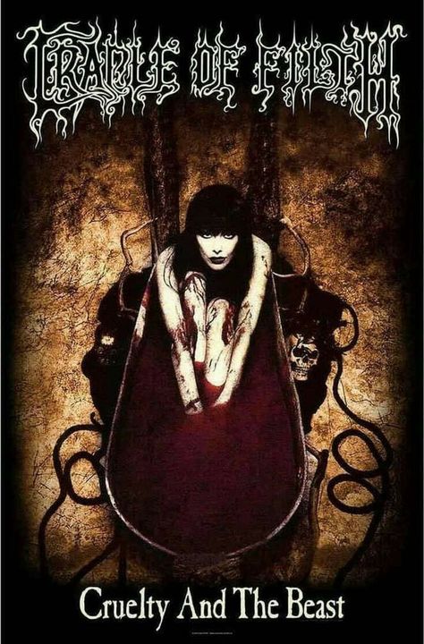 Cradle Of Filth, Heavy Metal Art, Band Poster, Metal Shirts, The Howling, Metal Albums, Gothic Metal, Metal Girl, Band Posters