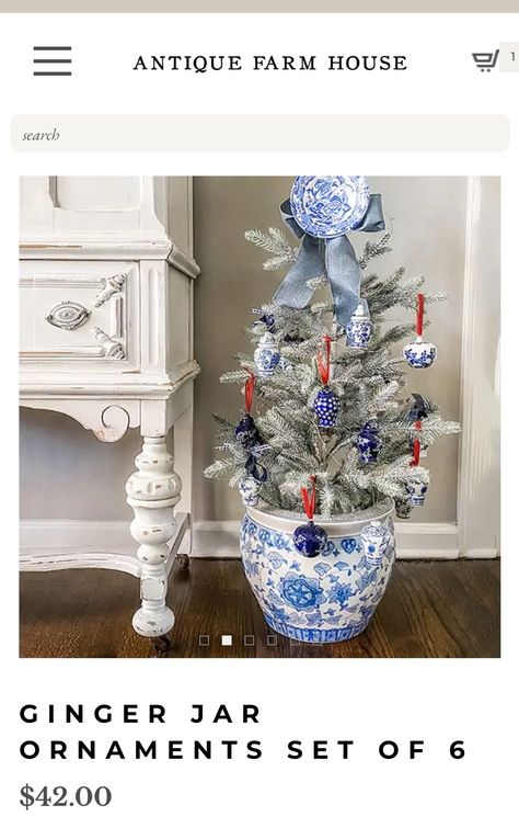 Blue And White Christmas Tree, Teacup Christmas, Blue Christmas Tree Decorations, Blue And White Christmas, Chinoiserie Christmas, Blue Christmas Tree, White Christmas Tree, Tree Ideas, Blue Christmas