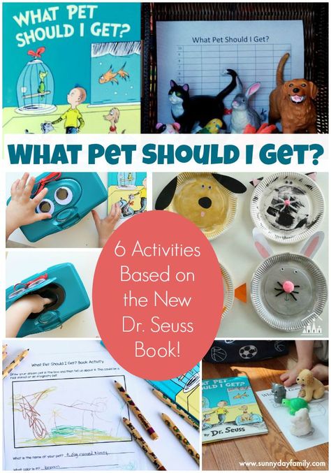 Match the Pets: Preschool Learning Game Based on What Pet Should I Get? | Sunny Day Family Learning Games For Preschoolers, Pets Preschool Theme, Seuss Crafts, Dr Seuss Week, Graphing Activities, Creative Curriculum, Preschool Games, Preschool Theme, Preschool Activity