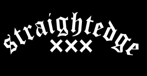 Straight Edge Aesthetic, Straight Edge Tattoo, Punk Logos, Edge Tattoo, Tattoo Minimal, Edge Logo, Cm Punk, Ancient Knowledge, Picture Illustration