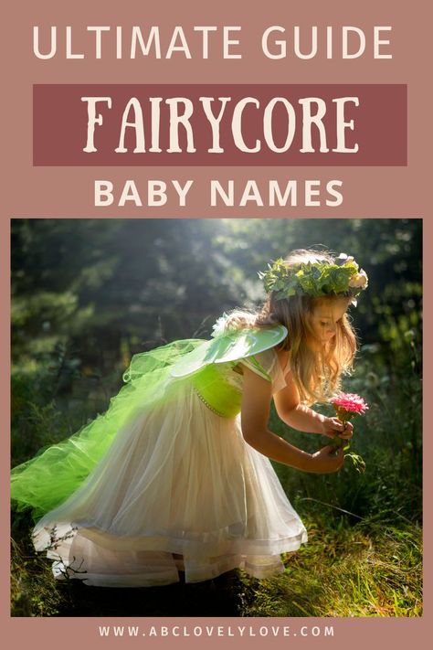 2024 Baby Names List: Ultimate Guide to Fairycore Names for Girls & Boys. The names in this post are fit for a fairytale! You'll definitely want to save this one for later. Fairycore Names, Baby Names 2023, Baby Names List, Mystical Names, Girl Names With Meaning, Famous Fairies, Names For Girls, Names List, Celebrity Baby Names