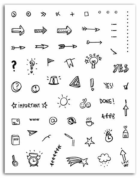 Bullet Journal Icons, Bullet Icon, Lettering Guide, Paper Art Design, Bullet Planner, Wallpaper Disney, Tampons Transparents, Simple Icon, Sketch Notes