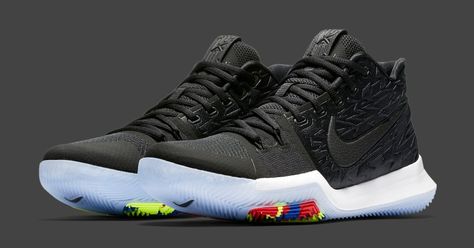 Nike Kyrie 3 Black Multicolor | Sole Collector Zapatillas Kyrie Irving, Kyrie Irving 3, Mens Red Shoes, Zapatillas Nike Basketball, Kyrie Irving Shoes, Sneakers Sketch, Nike Kyrie 3, Kyrie 3, Girls Basketball Shoes