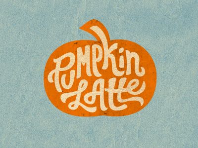 Pumkin Latte by Veneta Fall Aesthetic Graphic Design, Fall Typography Design, Fall Festival Graphic, Pumpkin Logo Design, Pumpkin Graphic Design, Pumpkin Lettering, Fall Graphic Design, Fall Typography, Pumpkin Logo