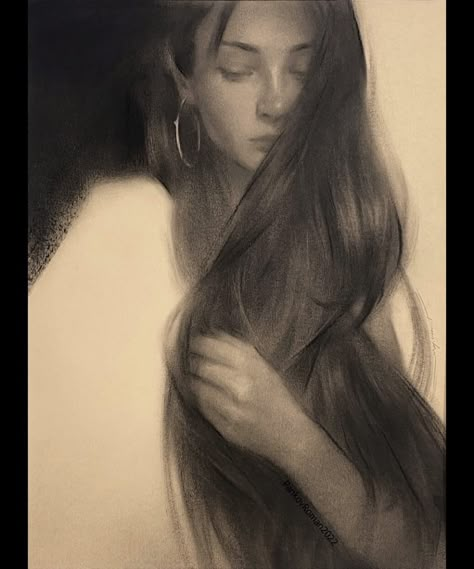 Expression Drawing, Artists Painting, 2022 Art, Charcoal Portraits, Academic Art, Charcoal Art, Drawing Drawing, Dry Brush, Art Life