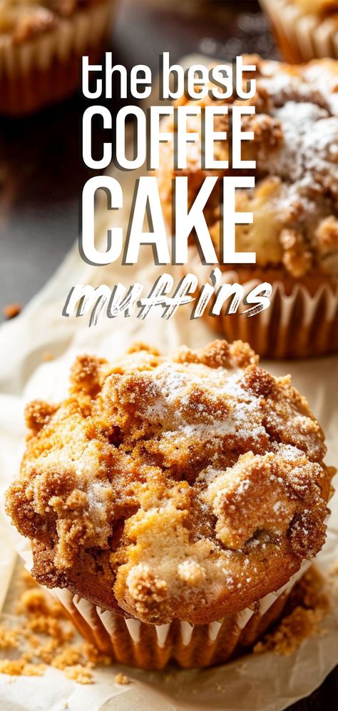 Coffee Cake Muffins [40 Minutes] – Chasety Best Coffee Cake Muffins, Bundt Pan Coffee Cake Recipes, Protein Coffee Cake Muffins, Spice Cake Muffins Recipes, The Best Muffin Recipes, Fall Flavor Muffins, Coffee Cake Muffins Easy, Coffee Themed Cupcakes, Coffee Muffins Recipes