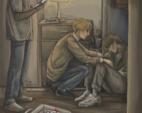 Jude And Willem, A Little Life Fanart, A Little Life Book, Little Life, A Little Life, Escape Reality, Romantic Art, St Francis, Book Memes