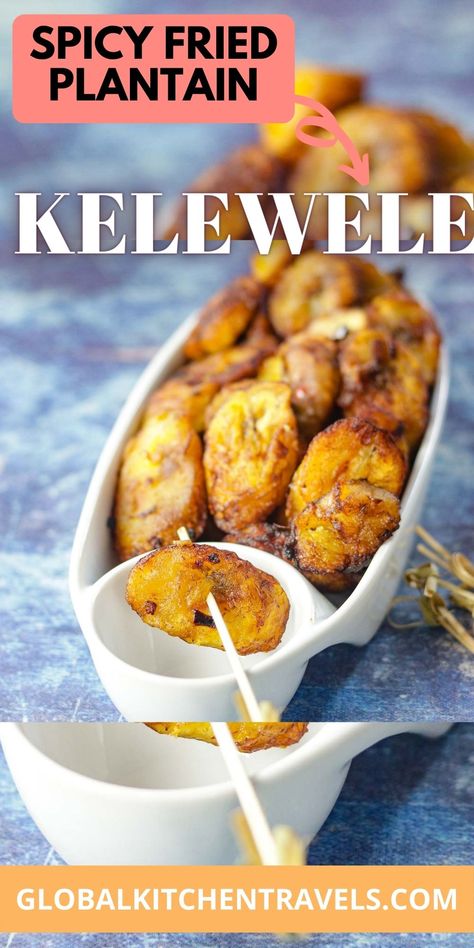 Plantain Recipes African, Vegan West African Food, Nigerian Vegan Recipes, African Plantain Recipes, Nigerian Side Dishes, Spicy Plantain Recipes, Nigerian Plantain Recipes, African Finger Food, Vegan African Food