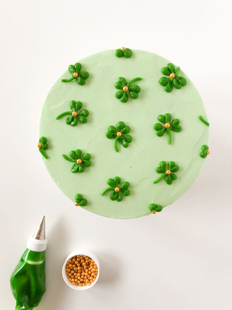 Beer Themed Cake, Shamrock Cake, Cake Decorating Tutorials Videos, Torte Creative, Twisted Recipes, Cake Decorating Piping, Cake Decorating Frosting, Green Shamrock, Rainbow Food