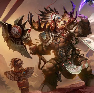 Tauren Warrior, Wow Shaman, World Of Warcraft Races, World Of Warcraft Characters, Warcraft Characters, For The Horde, Warcraft Art, Fantasy Creatures Art, Wow Art