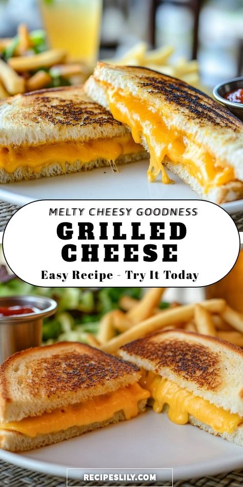 Indulge in the melty cheesy goodness of my favorite grilled cheese! It's an easy recipe that's perfect for a quick meal or a comforting snack. The crispy, golden toast paired with gooey cheese is simply irresistible. Try it today, and elevate your sandwich game! Best Grilled Cheese Recipe, How To Make Grilled Cheese, Recipes Grilled Cheese, Spicy Grilled Cheese, Mediterranean Grilled Cheese, Grill Cheese, Perfect Grilled Cheese, Perfect Sandwich, Making Grilled Cheese