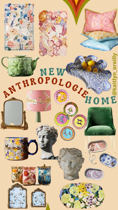 Eclectic Travel Decor, Anthropologie Home Decor Inspiration Bedroom, Boho Grand Millennial Decor, Anthropologie Home Decor Inspiration Living Room, Feminine Eclectic Decor, Anthropology Aesthetic Home, Anthropologie Inspired Home, Anthropologie Home Aesthetic, Eclectic Parisian Decor