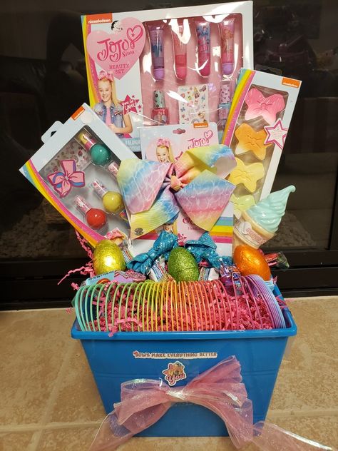 Gifts For My Students, Easter Baskets Ideas, Unicorn Soft Toy, Jojo Bow, Gift Basket Business, Creative Easter Baskets, Jojo Siwa Bows, Jojo Siwa Birthday, Frozen Toys