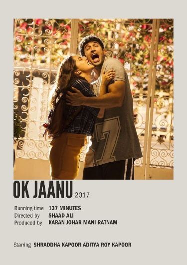 Ok Jaanu Movie, Ok Jaanu, Old Bollywood Movies, Hindi Bollywood Movies, Mani Ratnam, Something Funny, Most Paused Movie Scenes, Iconic Movie Posters, Movie Card