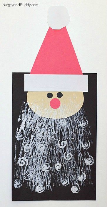 Santa Claus Art Project for Kids: Fun Christmas craft for children using fun printing art techniques with paint! ~ BuggyandBuddy.com #buggyandbuddy #santacraft #santaart #christmasart Santa Claus Crafts, Santa Craft, Easy Christmas Craft, Candy Cane Crafts, Christmas Art Projects, Christmas Crafts For Toddlers, Preschool Christmas Crafts, Santa Art, Santa Crafts