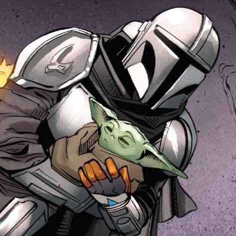 THE MANDALORIAN The Mandalorian Comic, Mandalorian Comic, Din Djarin Icon, Mandalorian And Grogu, Comic Icons, Star Wars Comics, Star Wars Darth Vader, The Mandalorian, Profile Pictures