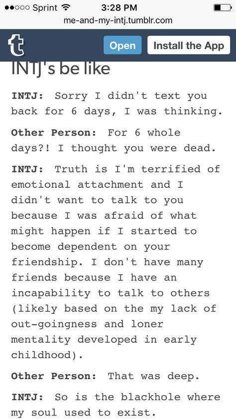 So true #INTJ Infp Intj Friendship, Infj Intj Friendship, Intj And Infj Friendship, Intj Confessions, Intj Stereotypes, Intj Feelings, Intj Friendship, Intj Friends, Intj Funny