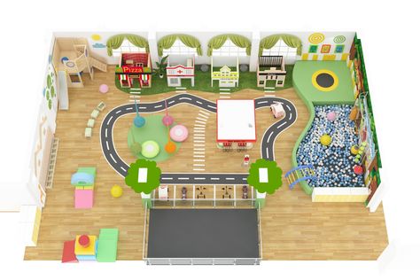 We are one of the top manufacturers of daycare furniture and indoor outdoor playground . We have 4 factories, 11company branches in China.  Do you plan to open a school or an indoor play area?   Check my Facebook page and our website to know more about us! Indoor Playground Floor Plan, Train Kindergarten, Indoor Play Space, Daycare Spaces, Indoor Playground Design, Daycare Furniture, Kids Indoor Play, Preschool Playground, Indoor Play Centre