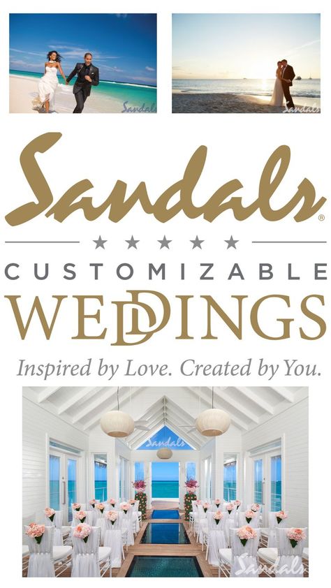 Book your dream destination wedding at Sandals Resorts. Choose from 16 luxury resorts in 7 Caribbean island countries: Antigua, Barbados, Bahamas, Curacao, Grenada, Jamaica & St. Lucia. Sandals offers the best all-inclusive luxury vacations and is voted the most romantic resorts for couples with more quality inclusions than any other luxury beach resort. Click the link or call Steph's Treks to have all the details arranged! Best of all ask how you can get a Free Wedding!! Sandals Destination Wedding, Sandals Barbados Wedding, Bahamas Destination Wedding, Wedding In Jamaica, Sandals Wedding Resort, Destination Wedding Locations Caribbean, Caribbean Wedding Dress, Sandals Resort Wedding, Curacao Wedding